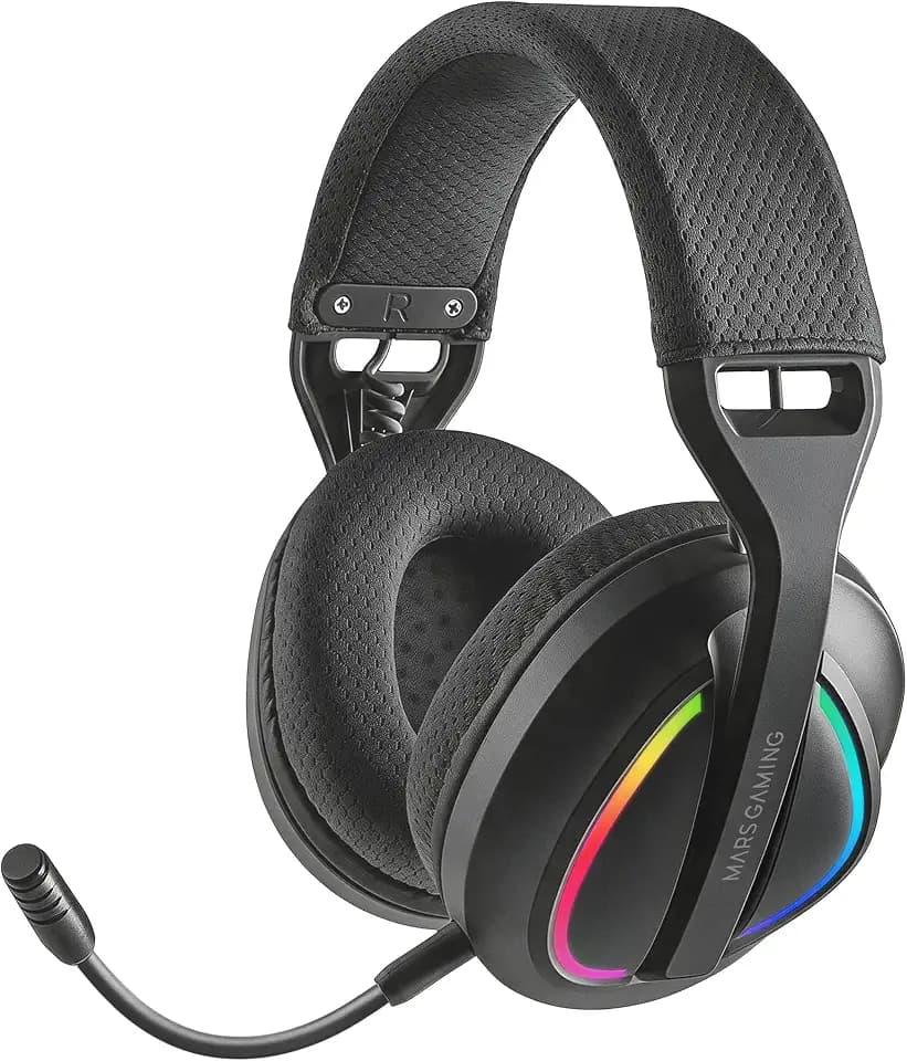 Mars Gaming MHW-Quasar Wireless Gaming-Kopfhörer ARGB Flow