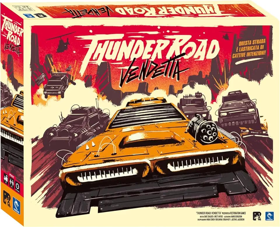 Pendragon - Thunder Road Vendetta - Italienische Ausgabe - Alter 10+, für 2 bis 4 Spieler