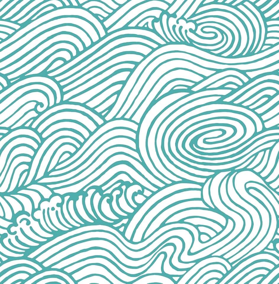 NuWallpaper NUS4164 Saybrook Peel & Stick Wallpaper, Teal