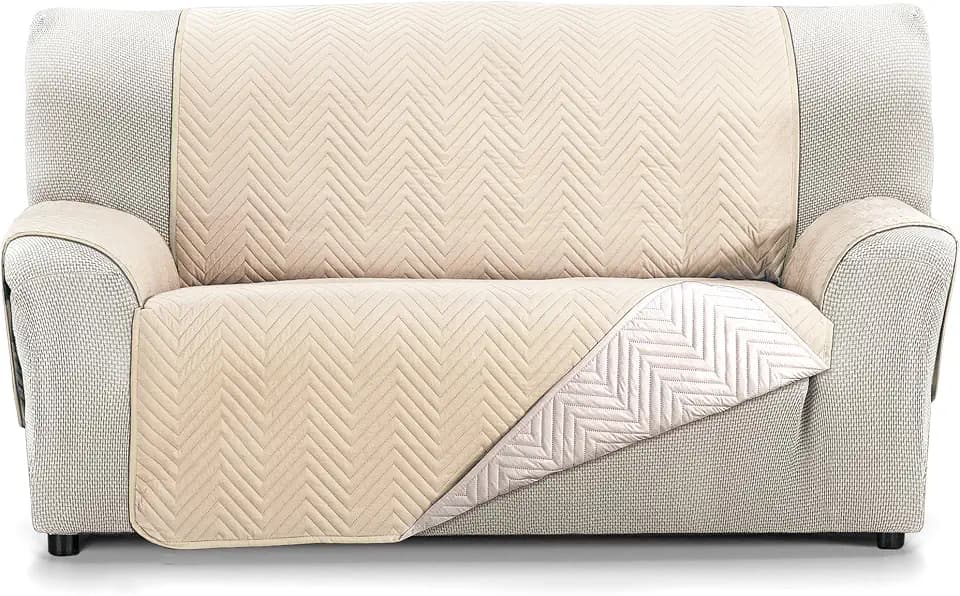 Martina Home Milano 2-Sitzer-Sofabezug – Beige/Leinen