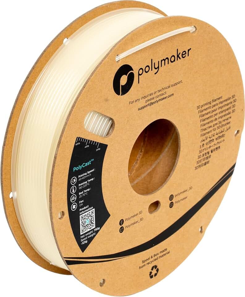 Polymaker PolyCast Natural - 1,75mm - 750g