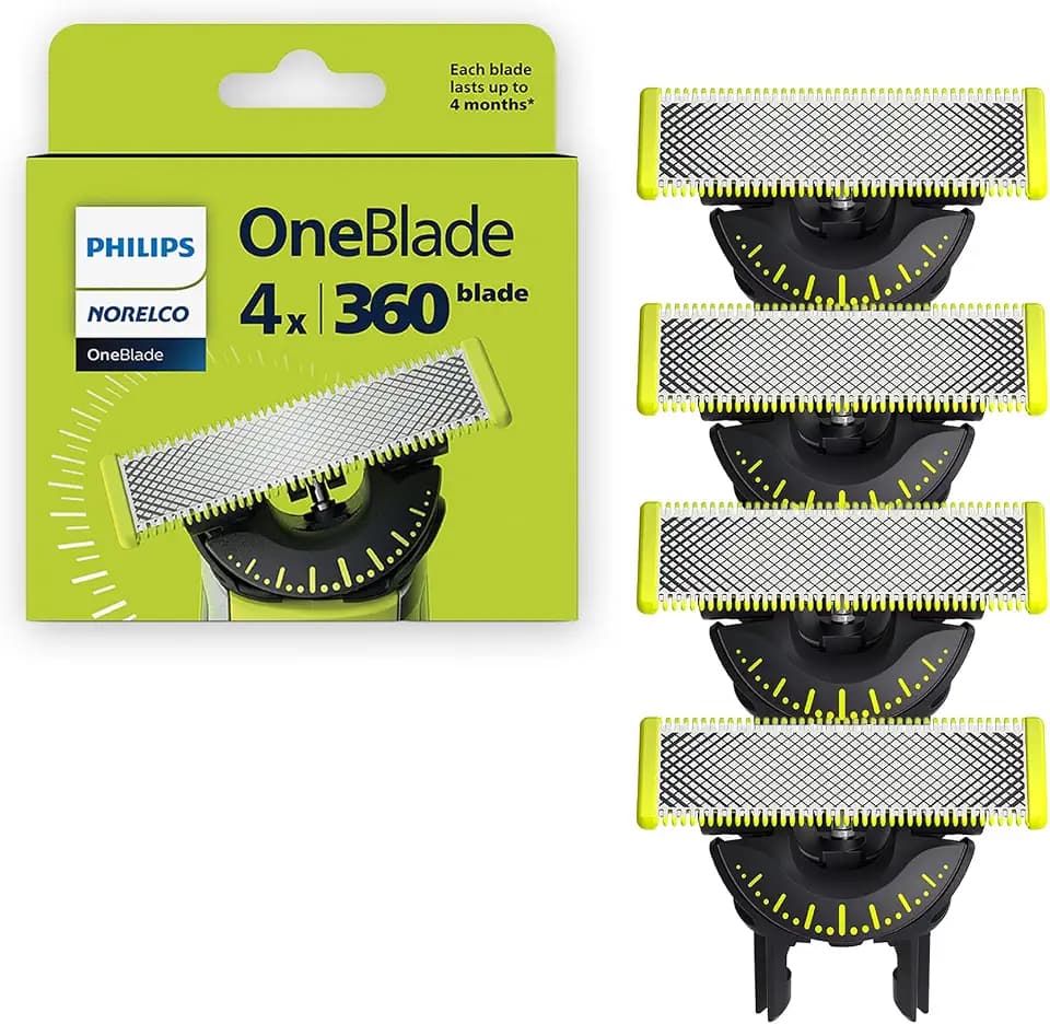 Philips Norelco OneBlade 360 Replacement Blades, 4 Pack