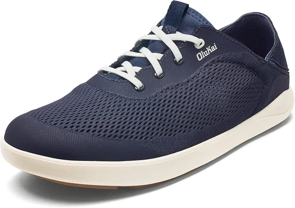 OluKai Men's Moku Pae Slip-On Boat Shoes, Cushioned Deck & Dock Shoe
