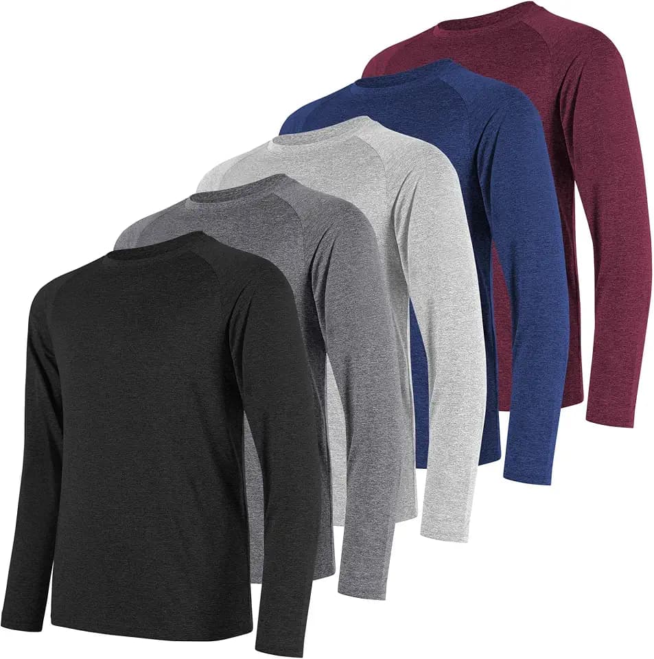 Long Sleeve Shirts for Men Moisture Wicking Workout