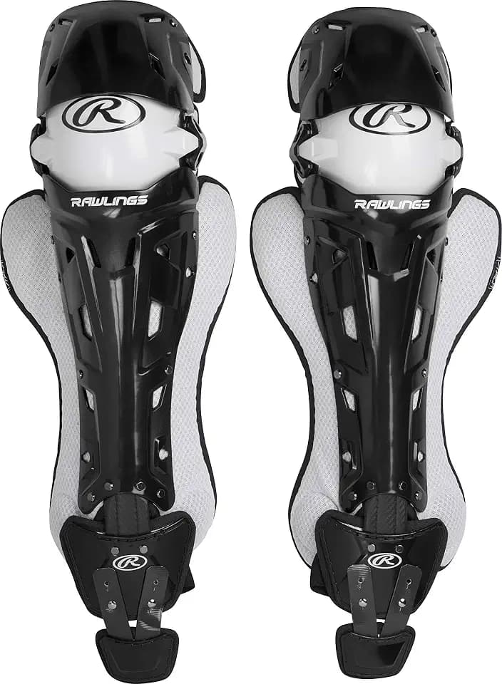 Rawlings Rawlings | MACH Catcher's Leg Guards | Baseball | NOCSAE Certified | Adult & Intermediate Sizing | Multiple Colors