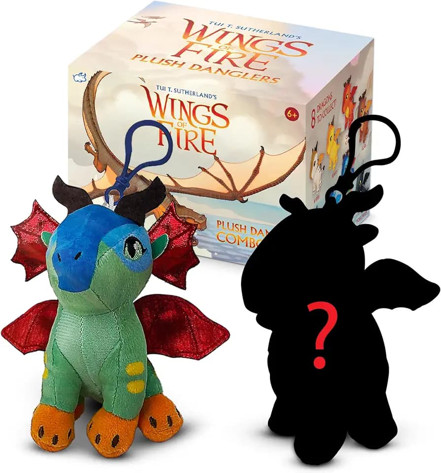 Wings of Fire - Official Plush Dangler 2-Pack - Glory & Surprise Dragon