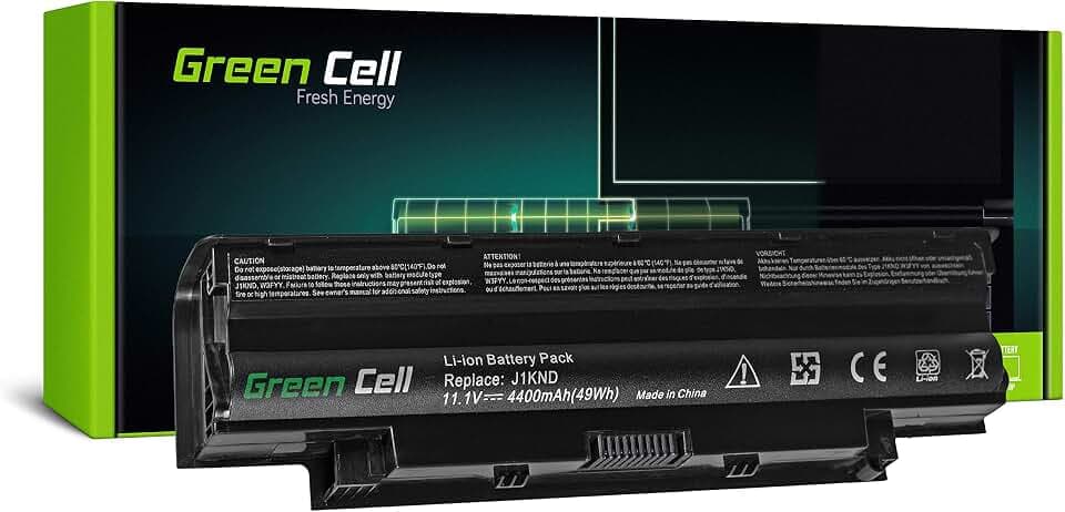 Green Cell Laptop Akku für Dell 13R 14 14R 15 15R 17R P07F P08E P10F P10S P11G P14E P17F P18F P20G P22G Q15R 1440 1445 1450 1540 1550 2420 2520 3450 3550 3555 3650 3750 P13E P13S P16F P18F P19G P22G