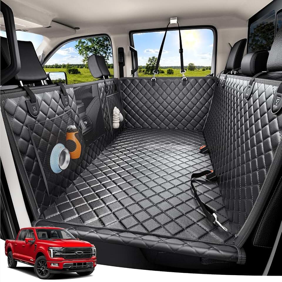 Zanch Hard Bottom Dog Seat Cover for Trucks, 28.5" XL Back Seat Extender
