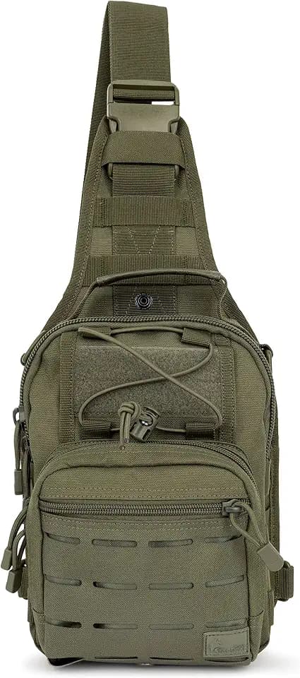 WOLF TACTICAL EDC Sling Bag - Concealed Carry Shoulder Bag for Range, Travel, Hiking, Outdoor Sports