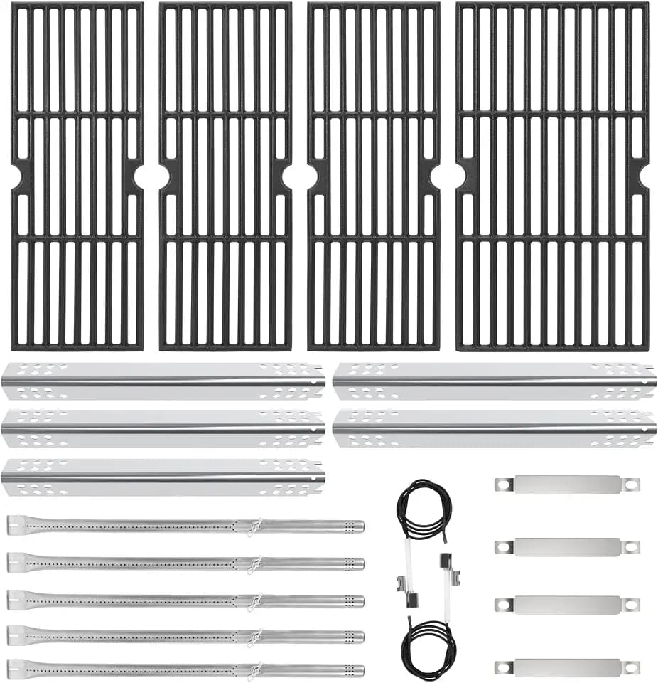 DELSbbq 18" Grates & Grill Parts Kit for Charbroil Performance 5 Burner