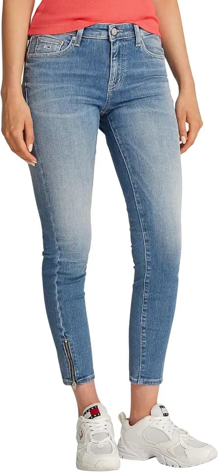 Tommy Jeans Damen Skinny Sophie Lw Skn ANK Zip Bi1239 Dw0dw20023
