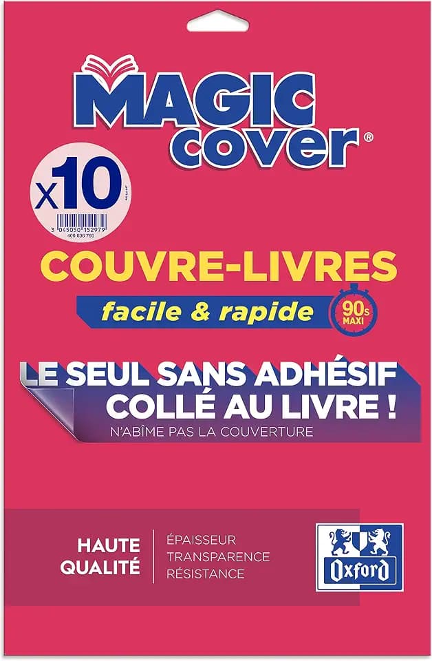 Oxford Magic-Cover A4 PP 7,5/100e, glatt, farblos, 10 Blatt