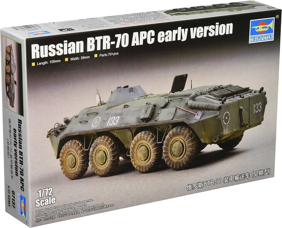 Trumpeter 007137 1/72 BTR70 APC, Frühe Version, Spiel, Verschieden