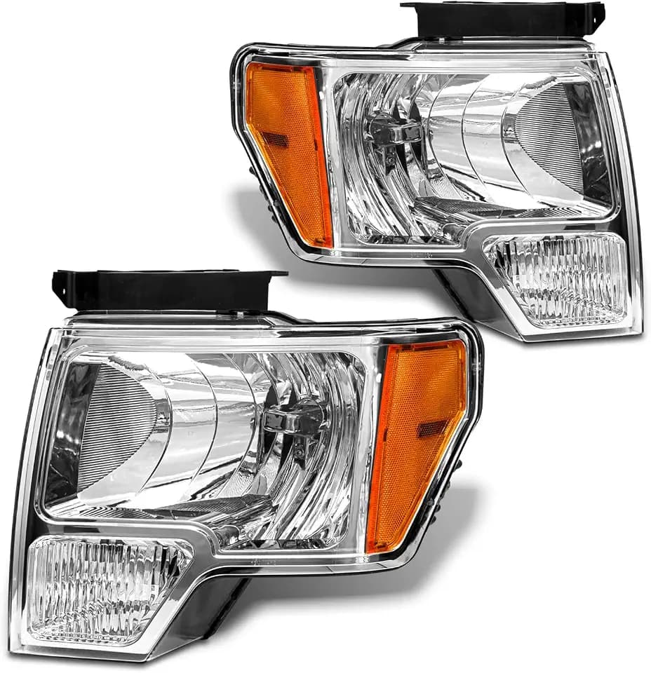for 2009-2014 Ford F150 Halogen Headlight W/O Bulbs