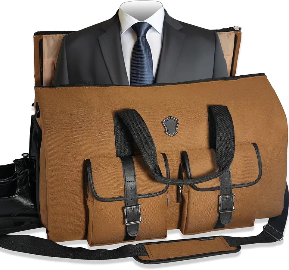 WELKINLAND 48H Garment Duffle Bags For Travel, 3-Suit Garment Bag Travel
