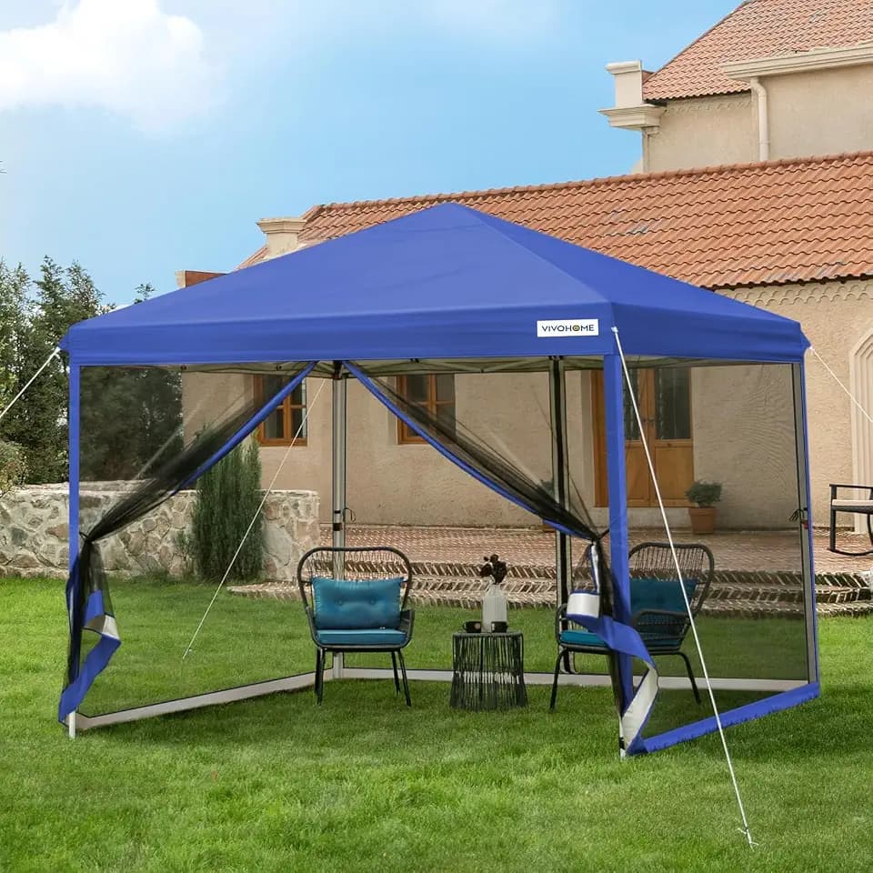 VIVOHOME 10x10ft Outdoor Screen Tent with Mosquito Netting