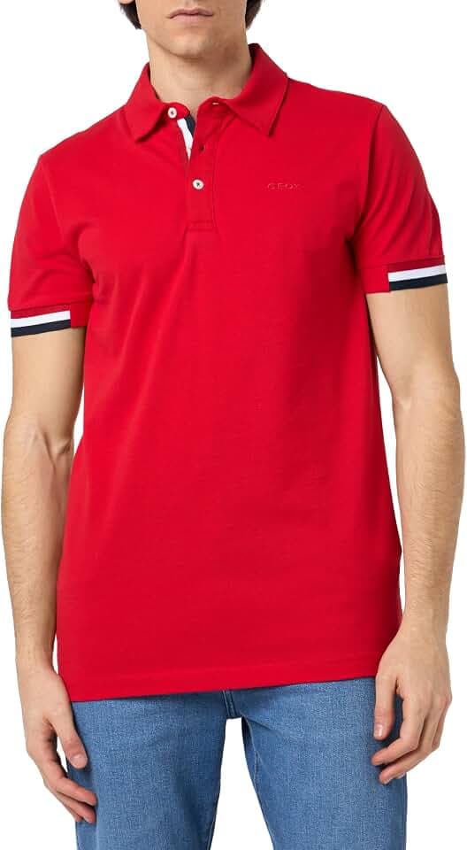 Geox Herren M Polo Detail Poloshirt