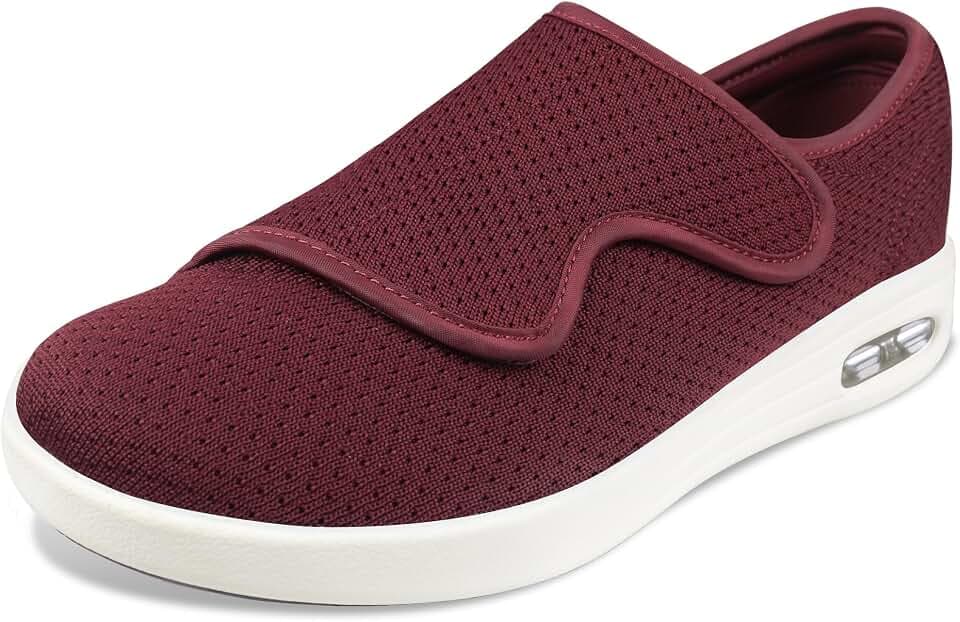 Diabetiker Schuhe Damen Verstellbare breite Version Extra Weit Senioren Gesundheit Hausschuhe Damen Gr.39.5