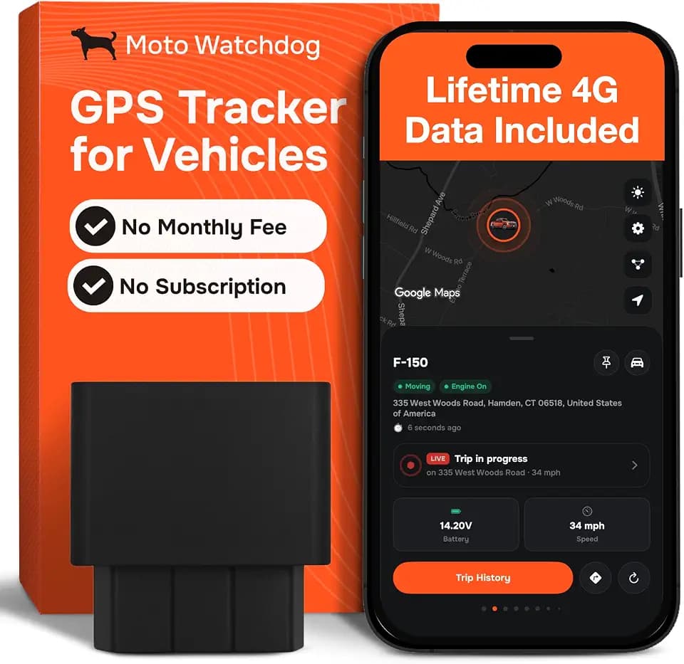 GPS Tracker for Vehicles, No Subscription, No Monthly Fee