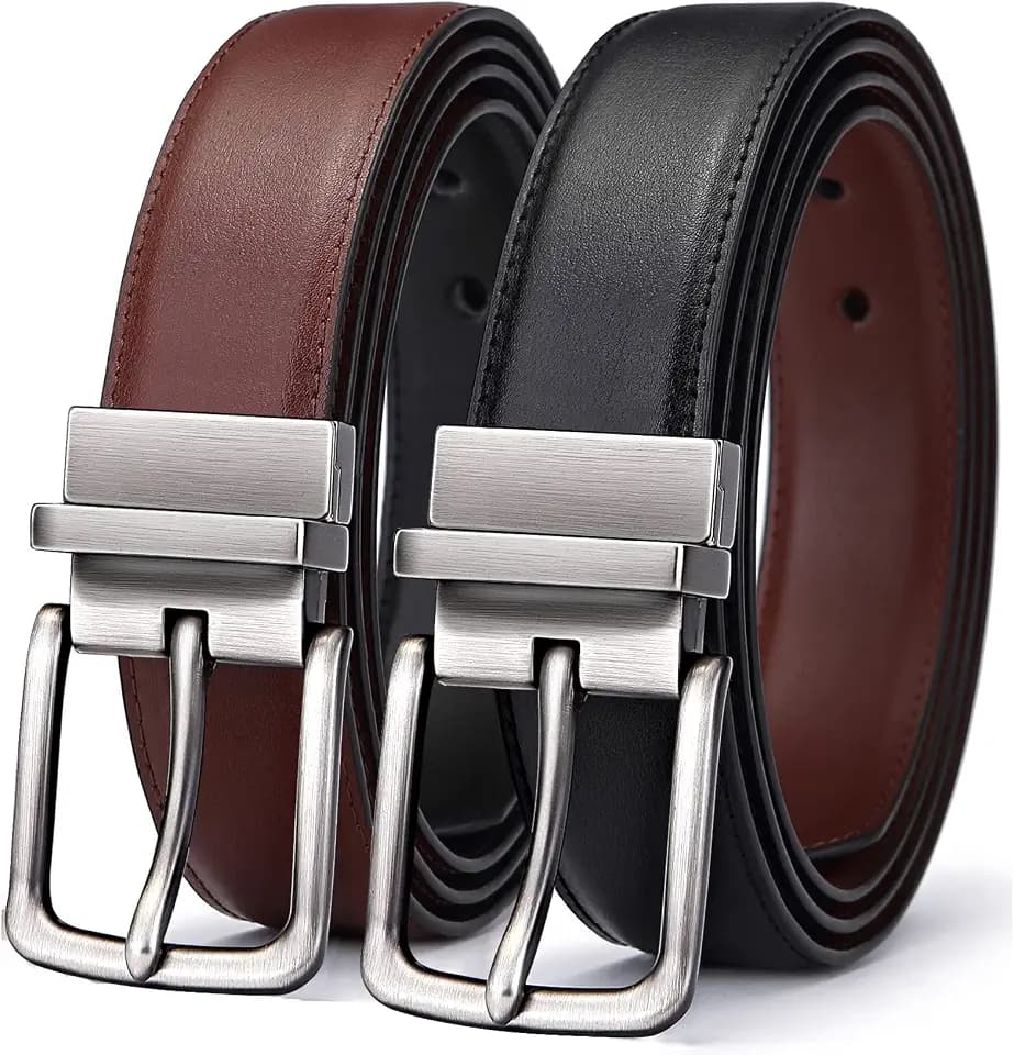 BULLIANT Ledergürtel Herren, Gürtel Herren Wendegürtel 31mm,Größe Angepasst