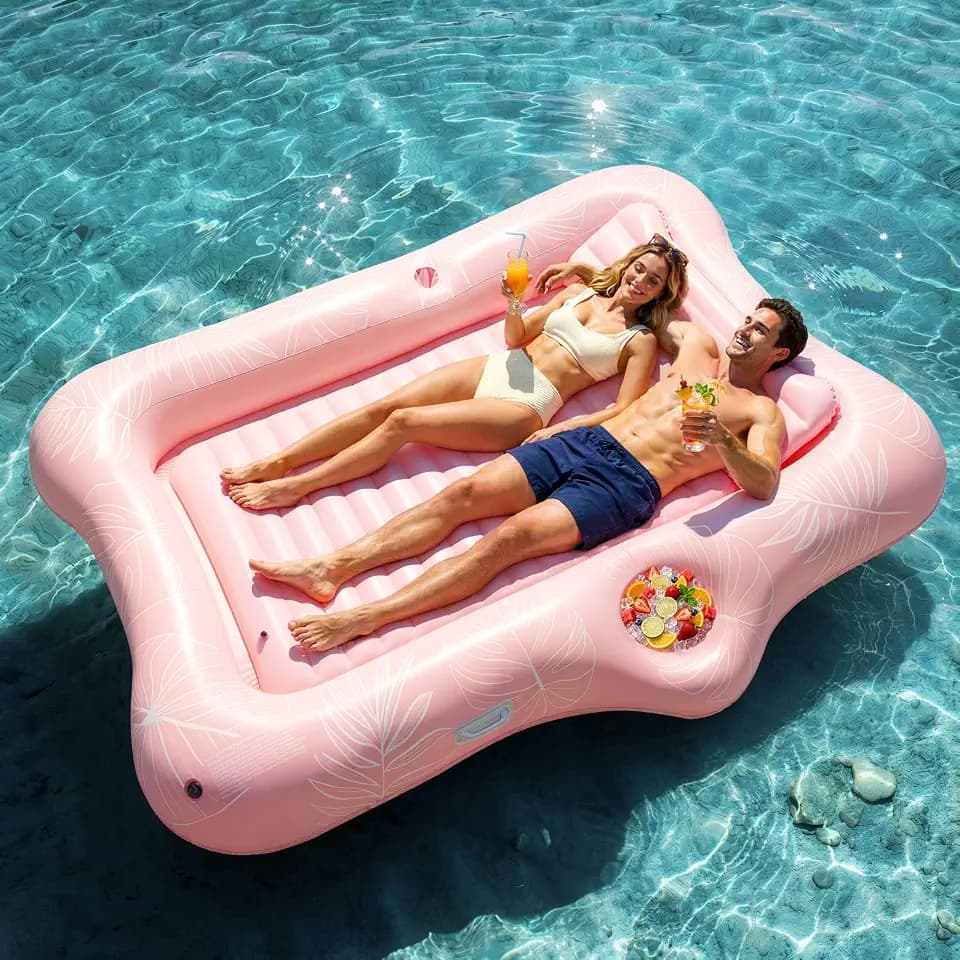 HeySplash Inflatable Tanning Pool Lounger Float, Suntan Tub for Adults