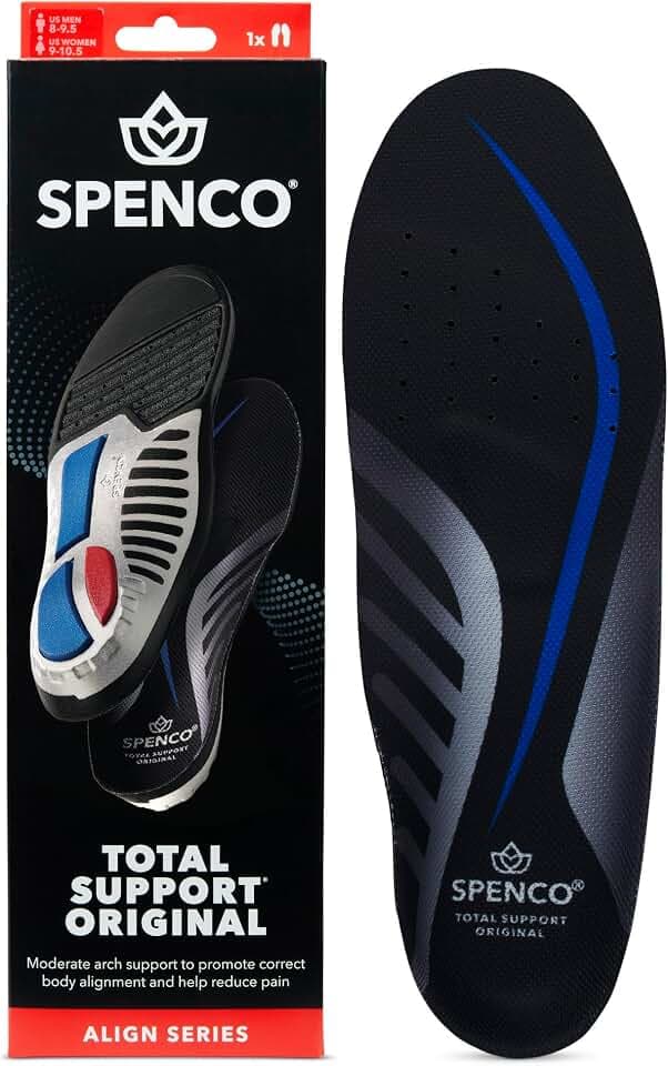 Spenco Total Support Original Insole, Women's 7-8.5/Men's 6-7.5