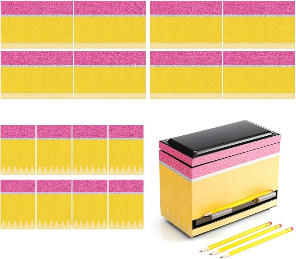 AmazingSpark 5 Sets Pencil Dispenser Stickers,Vibrant