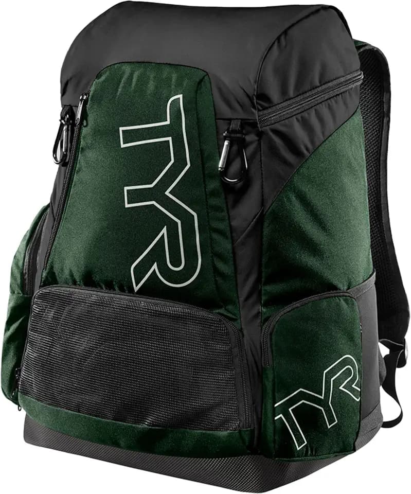 TYR Alliance Backpack - Wet/Dry Athletic Gym and Pool Bag for Men and Women - Separate Wet/Dry Compartments, 45L Capacity, Ergonomic, Water-Resistant - Available in Team Colors