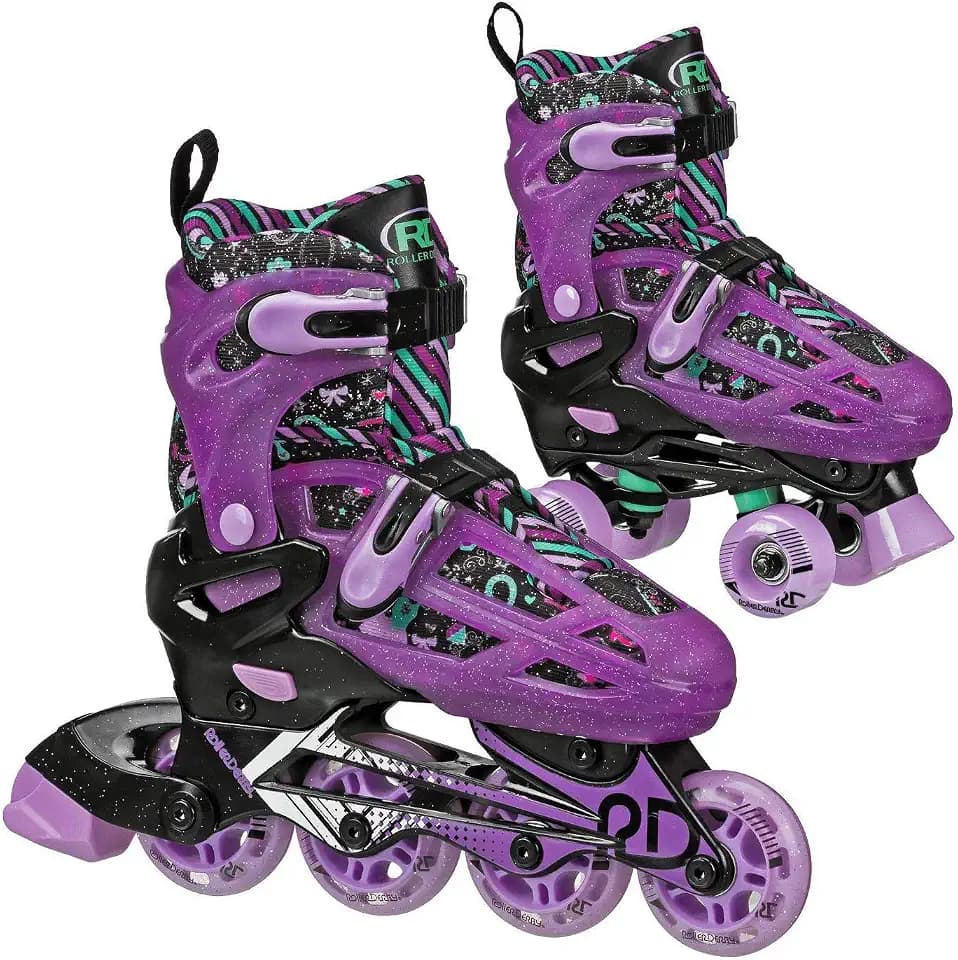 Roller Derby Falcon 2-in-1 Combo Quad and Inline Skates for Kids
