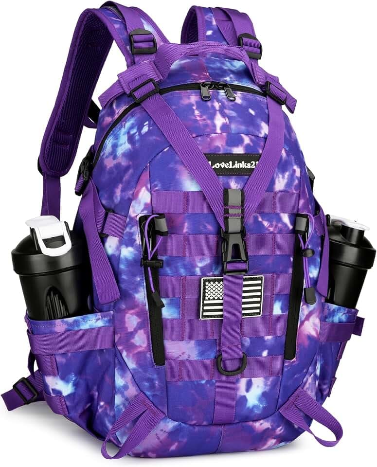Lovelinks21 25L Tactical Backpack Hiking Daypacks Outdoor Military Molle Bag EDC Rucksack Motorcycle Backpack for Camping