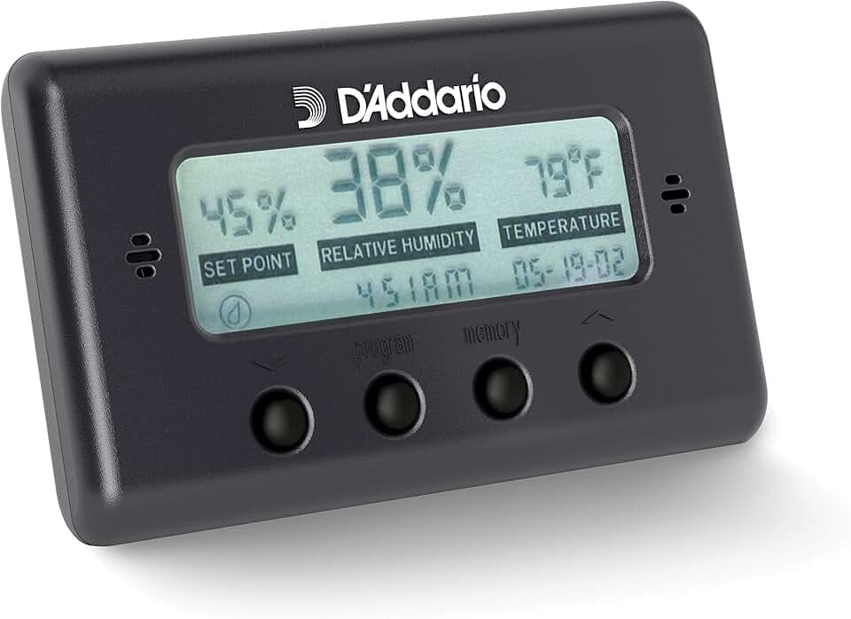 D'Addario Accessories D'Addario Hygrometer Humidity And Temperature Sensor