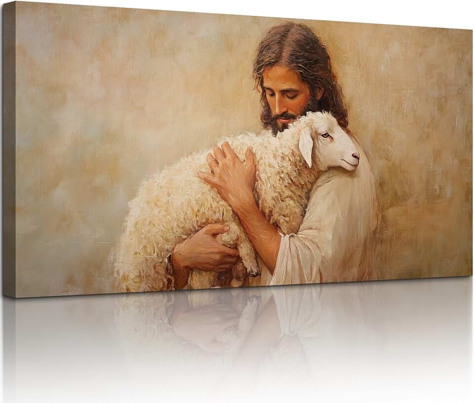 hyidecorart Jesus Christliche Kunst Wandbilder Wohnzimmer 50x100 cm