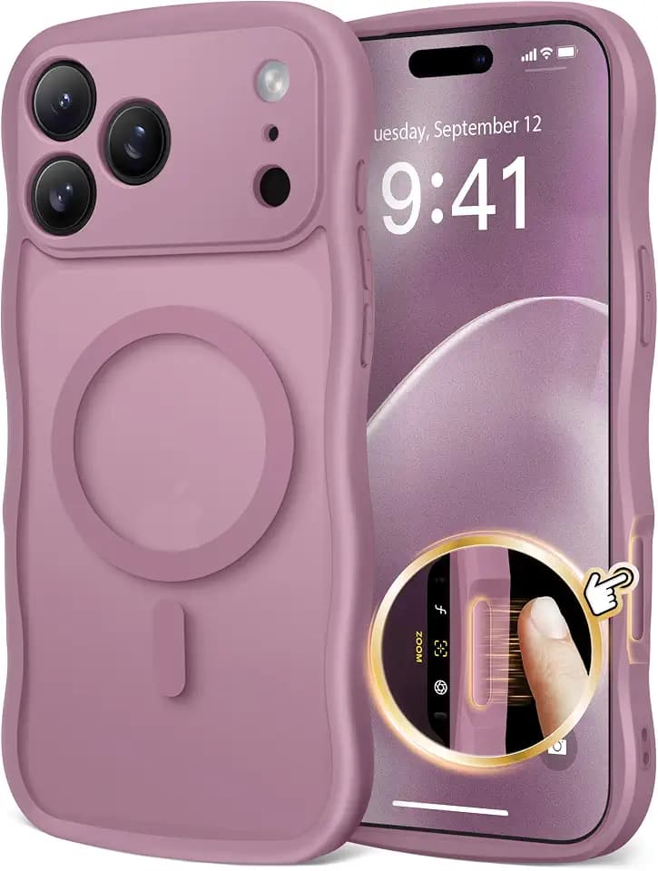 CAPRARO for iPhone 17 Pro Case for Women, Compatible with MagSafe