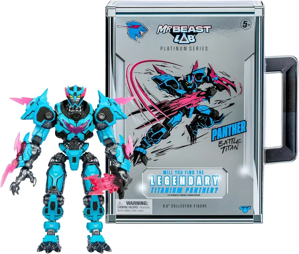 MrBeast Lab Platinum Series Panther Battle Titan Collector Figure