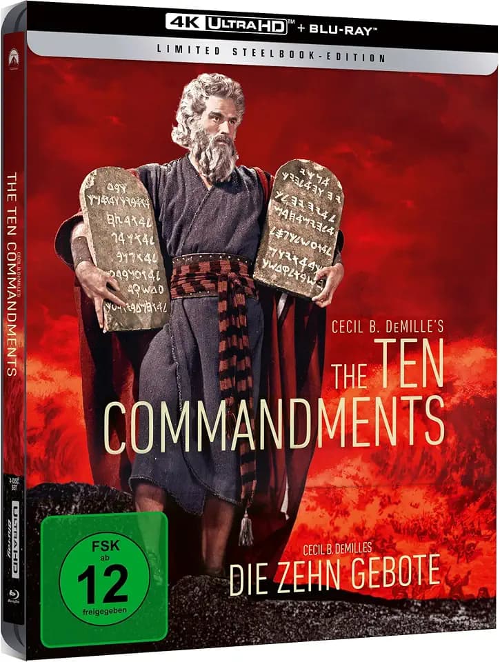 Die zehn Gebote - Limited Steelbook [4K Ultra HD] + [2 Blu-rays] (exklusiv amazon.de)