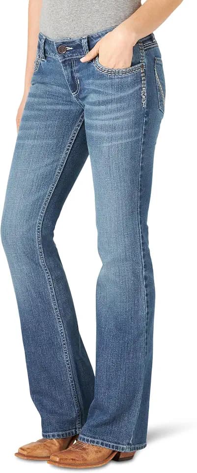 WRANGLER Damen Jeans Retro Low Rise Bootcut Jeans
