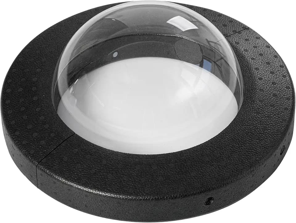 Gardenised Floating Pond Viewing Dome Clear Acrylic Fish Viewing Bubble with Stable Ring Base, Decorative Pond Accent for Close-Up Fish Interaction and Viewing