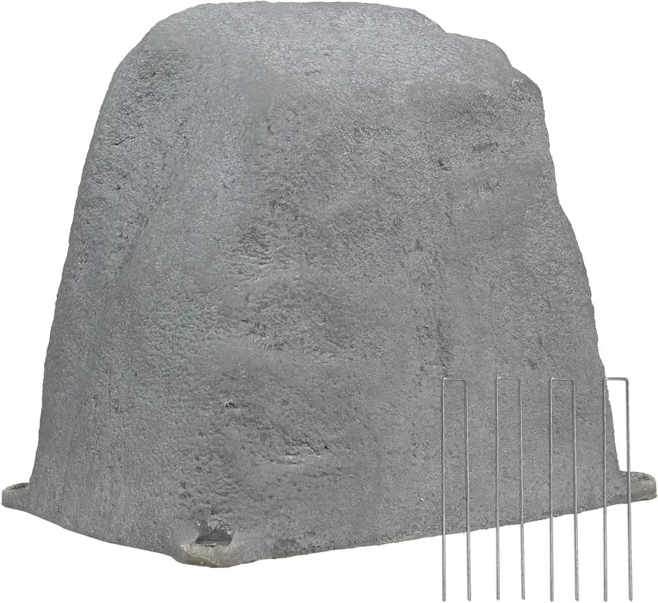 Sunnydaze 11'' H Small Faux Landscape Rock Cover, Gray