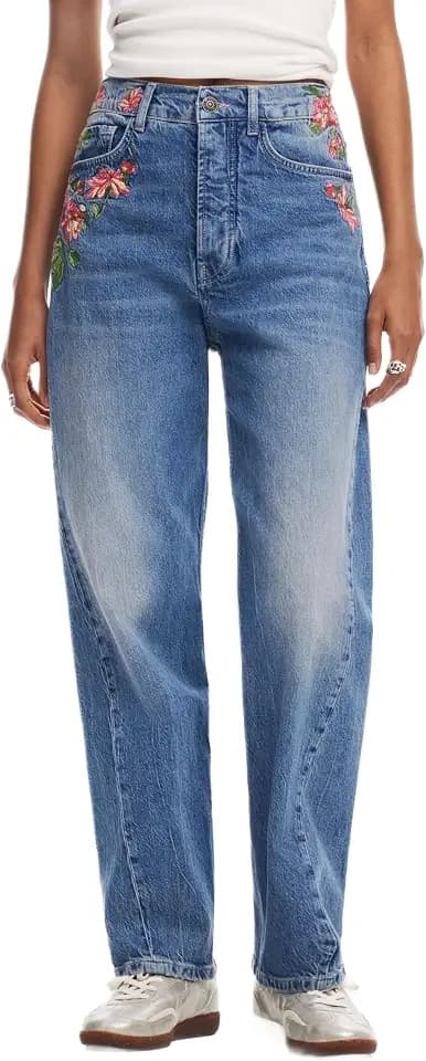 Desigual Damen Jeans Woman Denim Denim Long Trouser