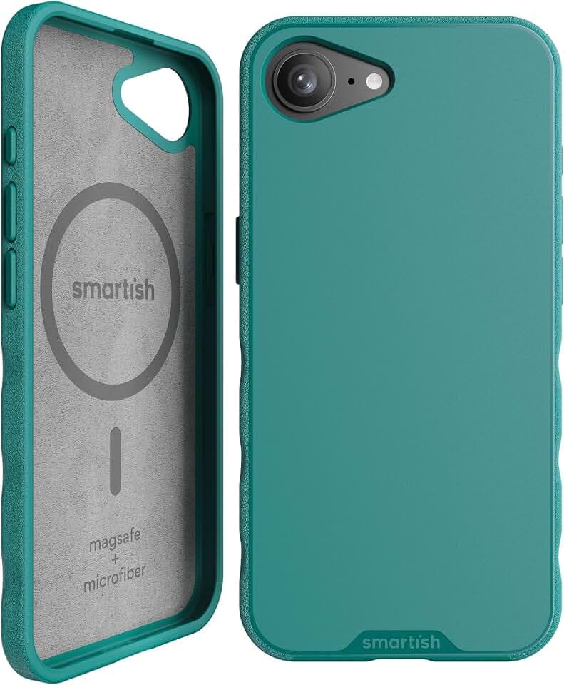 Smartish iPhone 17e/16e MagSafe Case, Gripmunk, Slim Grip Case, Green