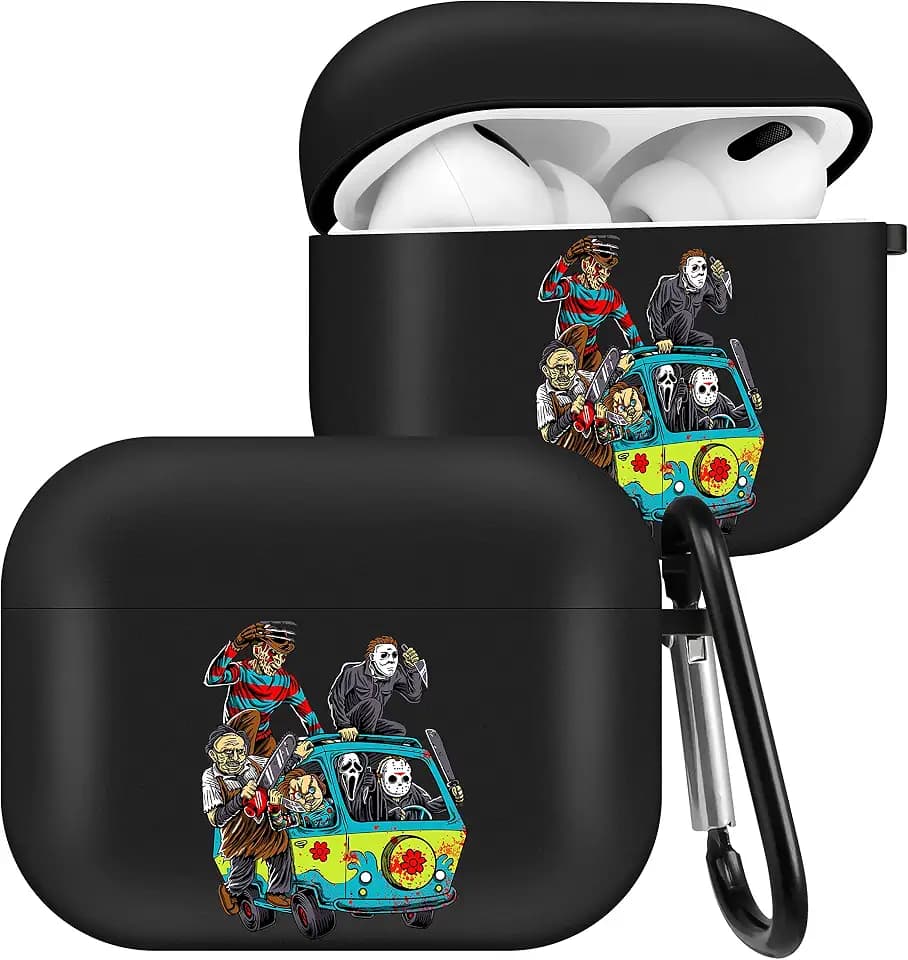 Schutzhülle für Airpods Pro 2. Generation, Skelett, niedlich, Cartoon, coole Silikon-Schutzhülle für Apple Airpod Air Pods Pro, lustige Charaktere, weiche Abdeckungen für Mädchen, Jungen,