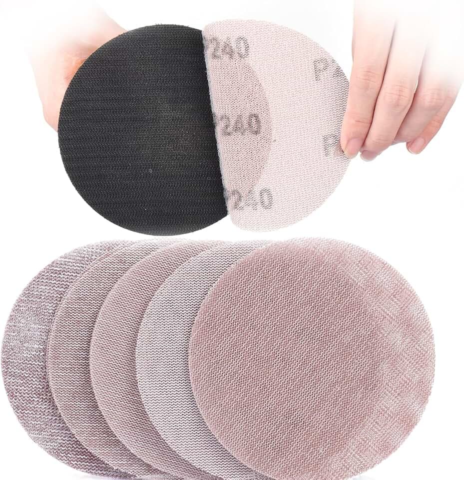 125mm Schleifgitte Klett, Körnung 80 bis 400 Schleifnetz Set