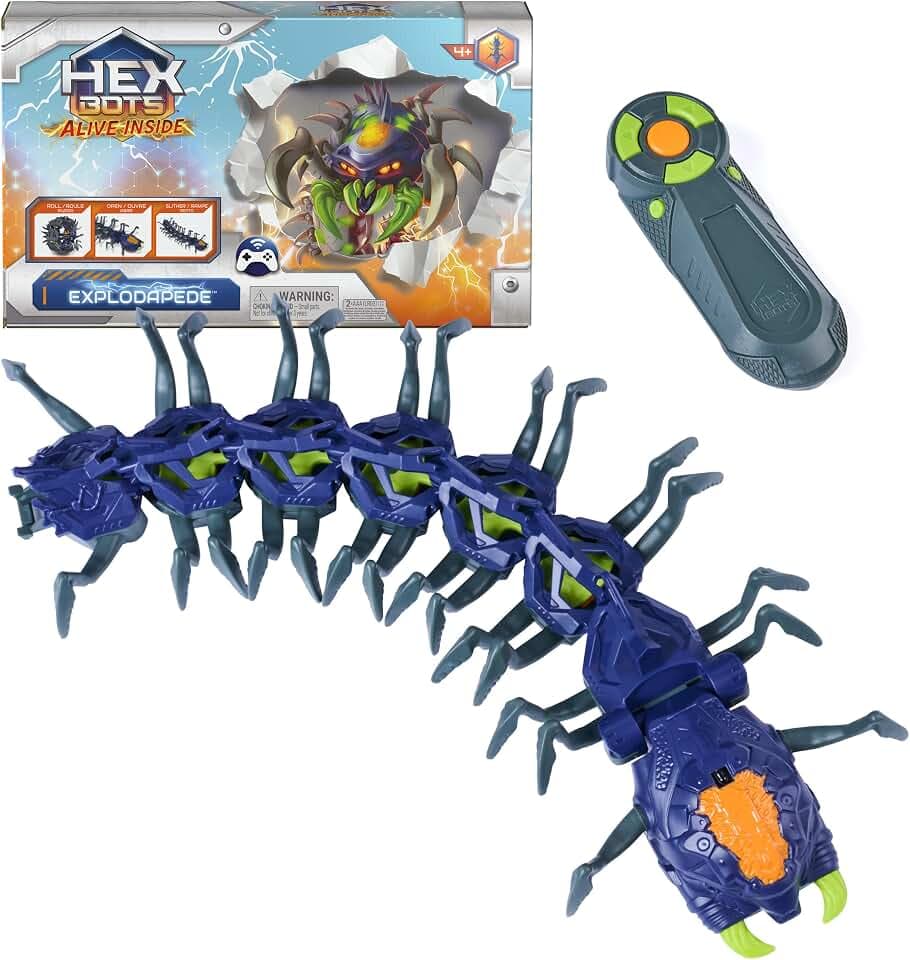 HEX BOTS Explodapede Robotic Centipede Remote Control Toy