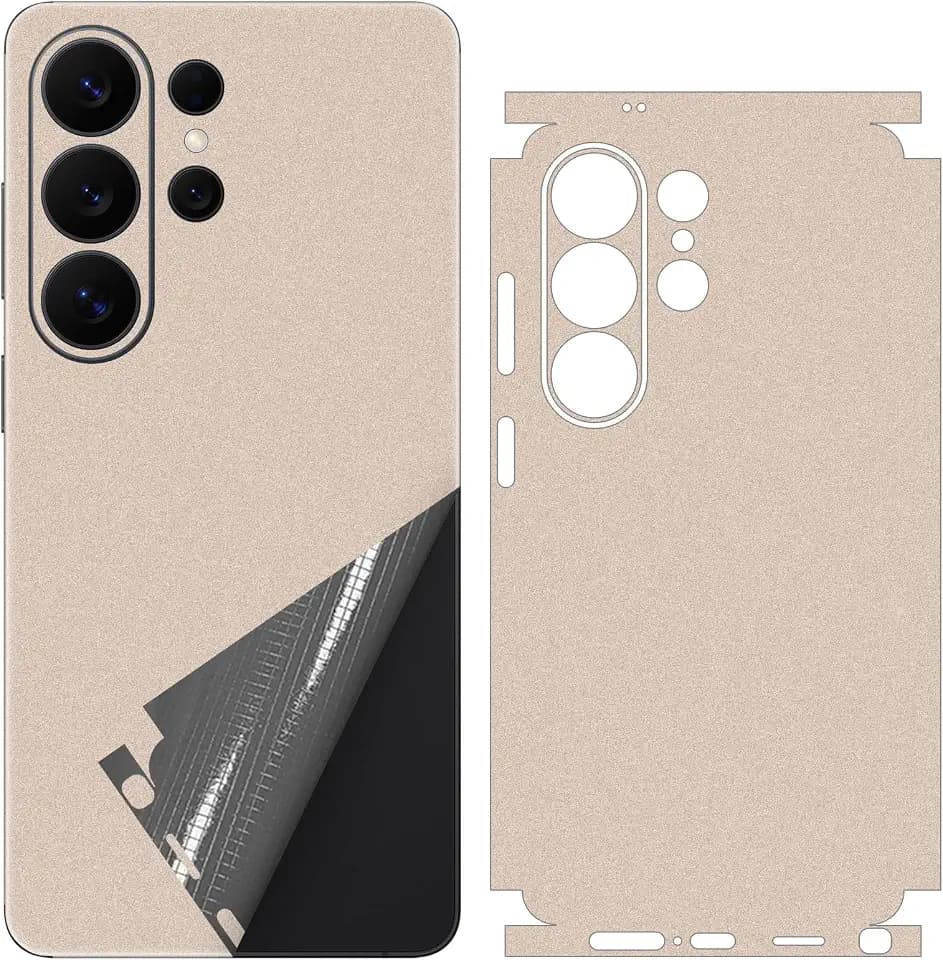 for Samsung Galaxy S26 Ultra Skin Wrap Using 3M Material Metallic Finish Phone Sticker Film Vinyl Decal Glass Protector for Back Side