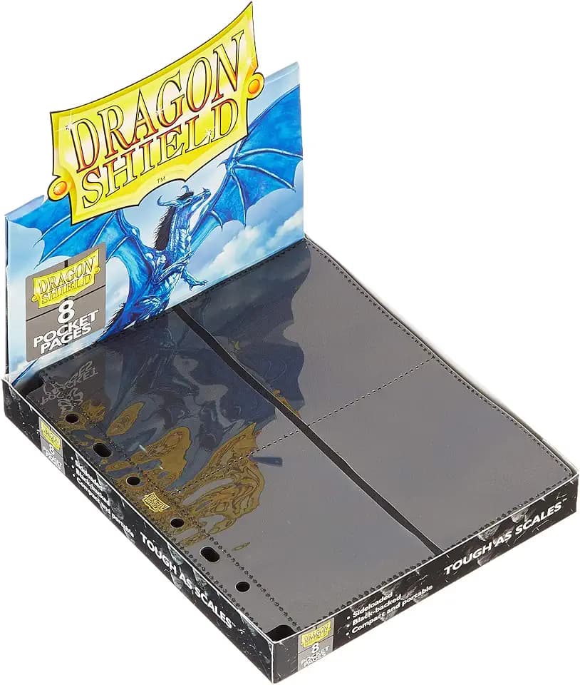 Arcane Tinmen 10303 - Dragon Shield: 8-Pocket Pages (50) – Sideloaded Clear