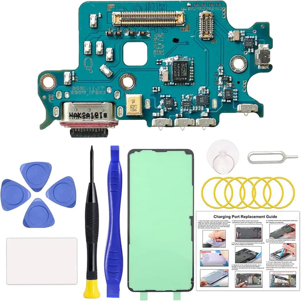 for Galaxy S22 Charging Port Dock Board Replacement Kit, Only for S22 US Variants SM-S901U/U1/W Series