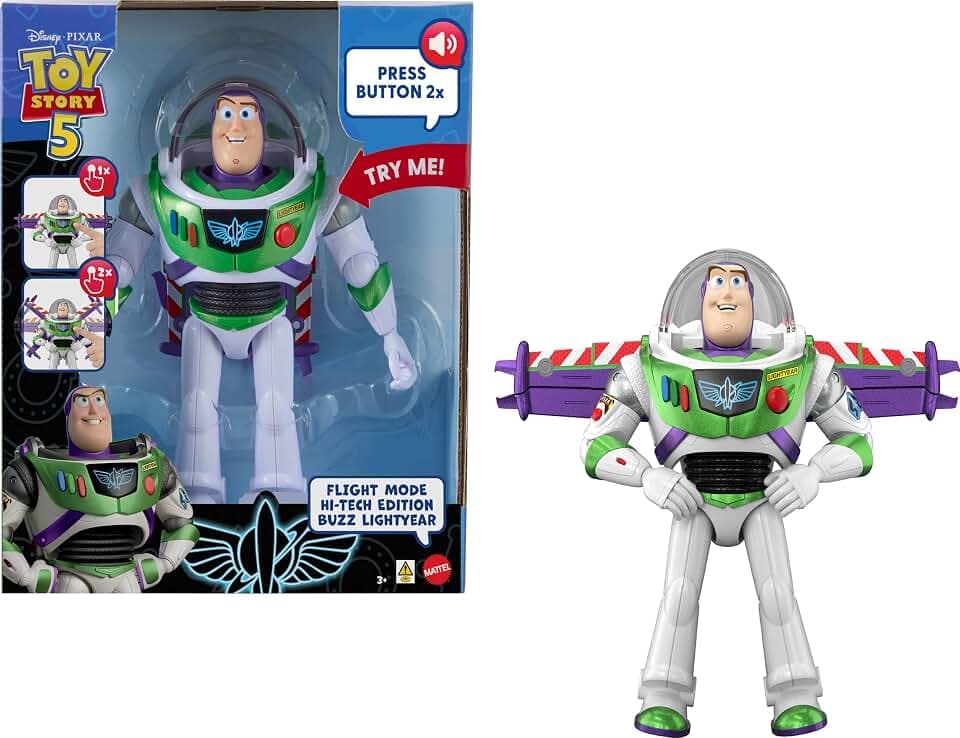 ​Mattel Disney and Pixar Toy Story 5 Flight Mode Hi-TechBuzz Lightyear