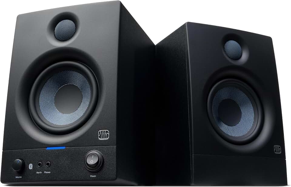PreSonus Eris 4.5 Bluetooth Powered Desktop Studio Monitors Pair 50W Black