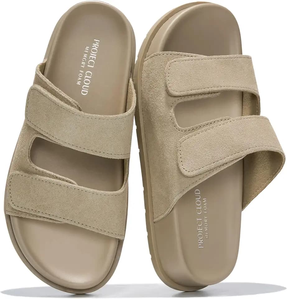 Trendy Adjustable Sandals For Women Slides for Womens With Soft Insole