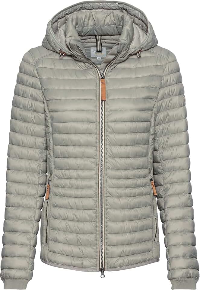 camel active Damen Leichte Steppjacke mit Kapuze